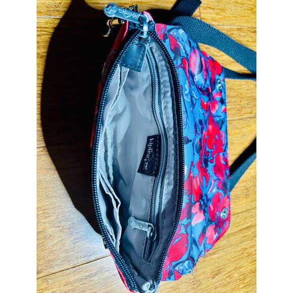Floral Kipling convertible crossbody wristlet waist bag - Picture 4 of 5